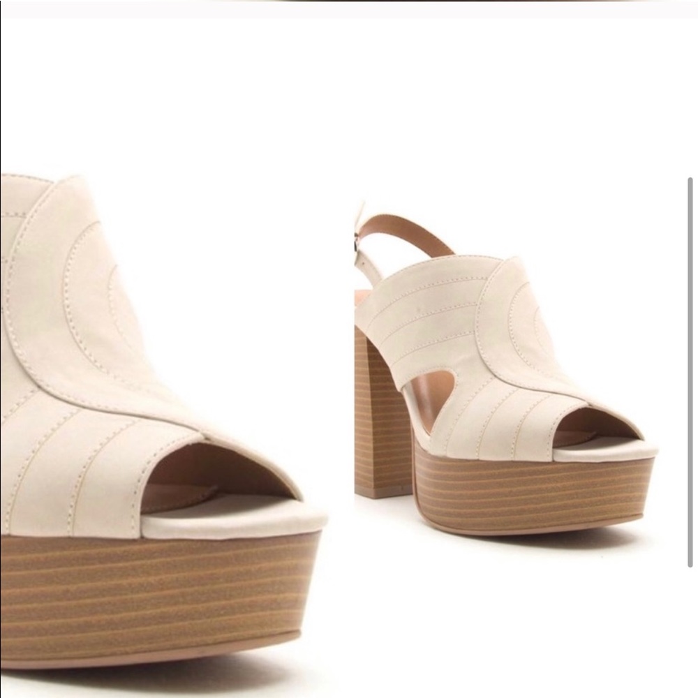 VINTAGE VIBIN’ Chunky Heel Platform Peeptoes - Picture 2 of 4